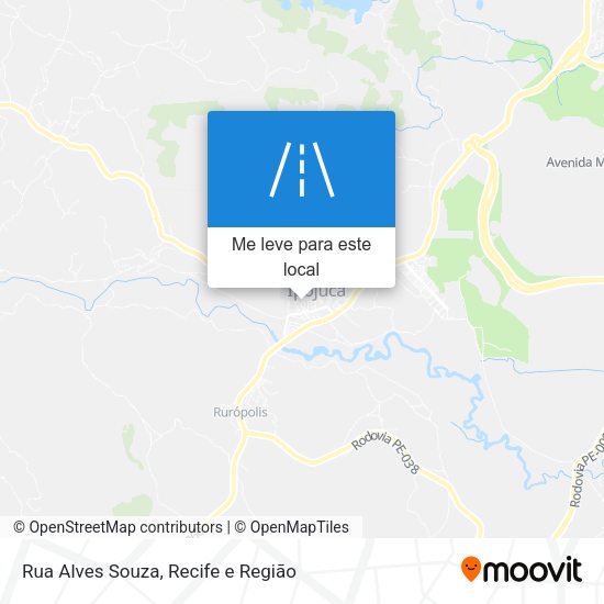 Rua Alves Souza mapa