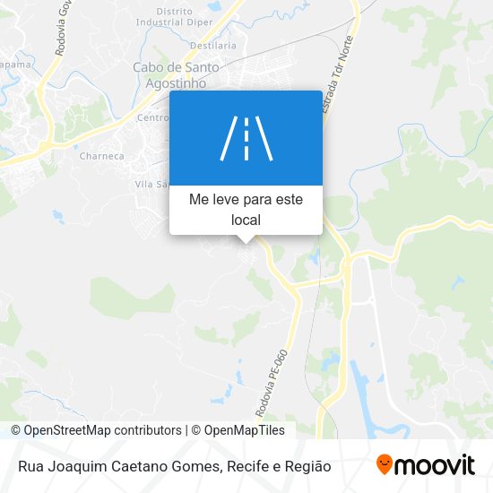 Rua Joaquim Caetano Gomes mapa