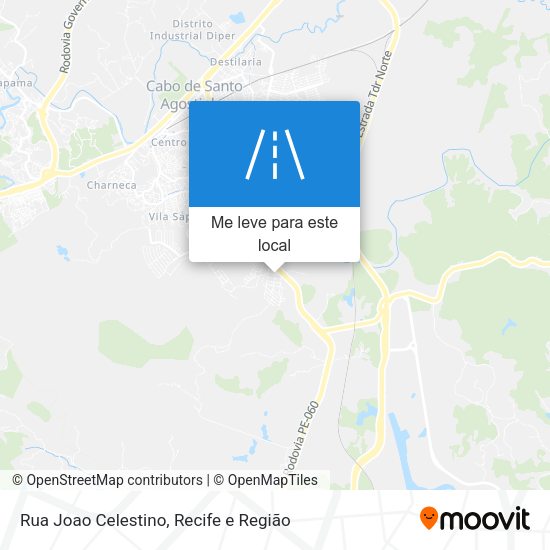 Rua Joao Celestino mapa
