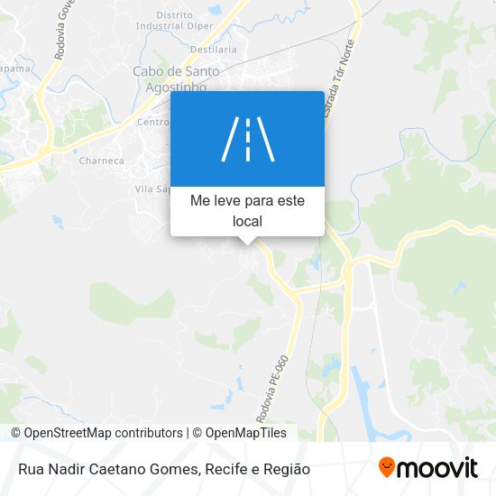 Rua Nadir Caetano Gomes mapa