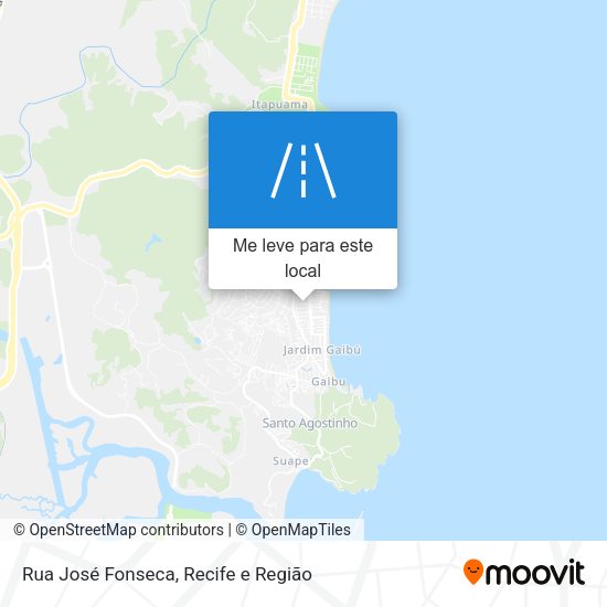 Rua José Fonseca mapa
