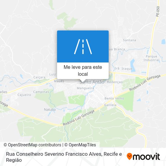 Rua Conselheiro Severino Francisco Alves mapa