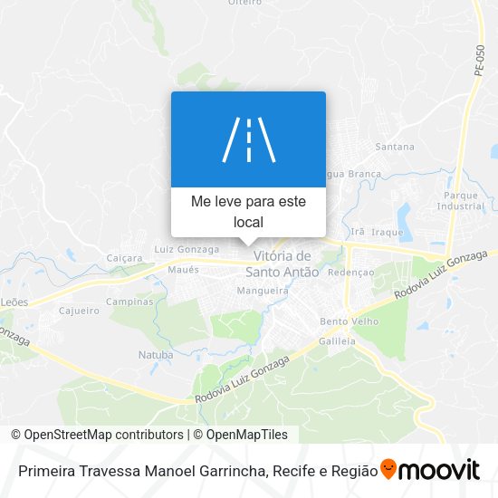 Primeira Travessa Manoel Garrincha mapa