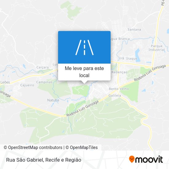 Rua São Gabriel mapa