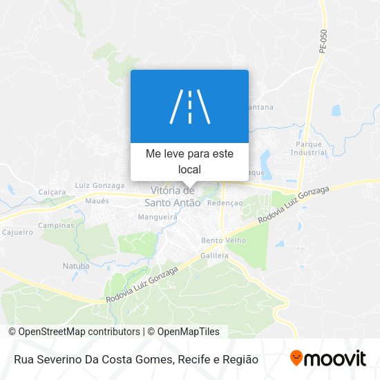 Rua Severino Da Costa Gomes mapa