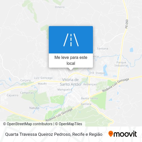 Quarta Travessa Queiroz Pedroso mapa