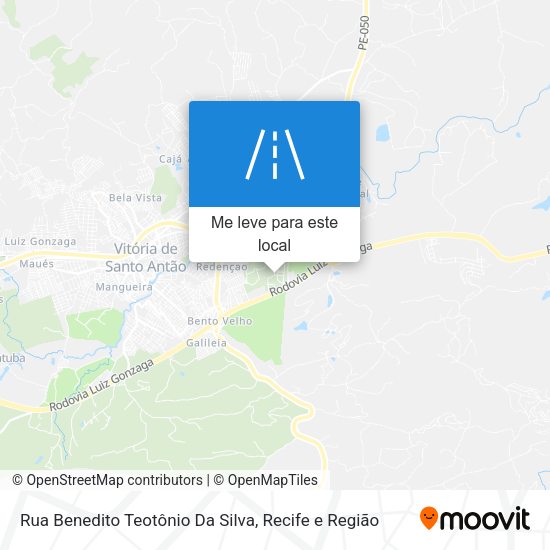 Rua Benedito Teotônio Da Silva mapa