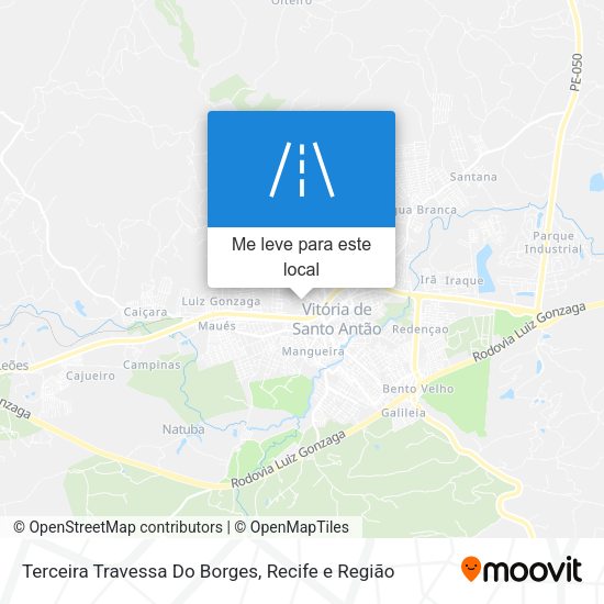 Terceira Travessa Do Borges mapa