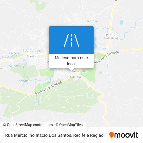 Rua Marciolino Inacio Dos Santos mapa