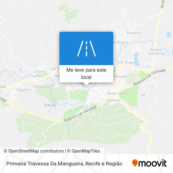 Primeira Travessa Da Mangueira mapa
