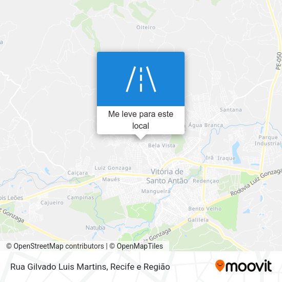 Rua Gilvado Luis Martins mapa