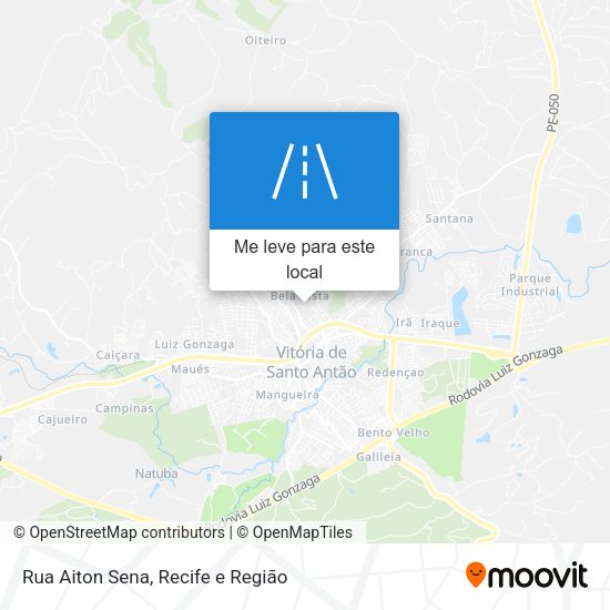 Rua Aiton Sena mapa