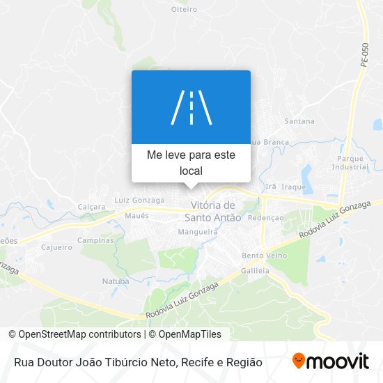 Rua Doutor João Tibúrcio Neto mapa