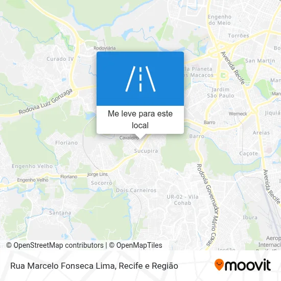 Rua Marcelo Fonseca Lima mapa