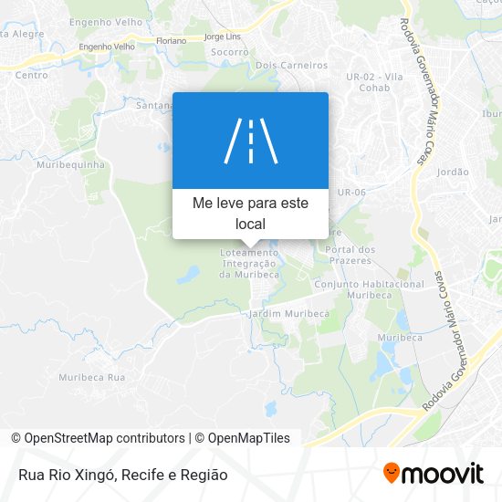 Rua Rio Xingó mapa