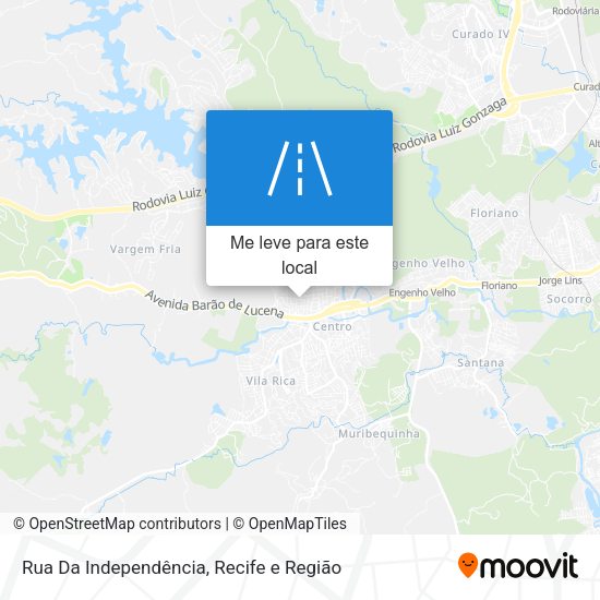 Rua Da Independência mapa