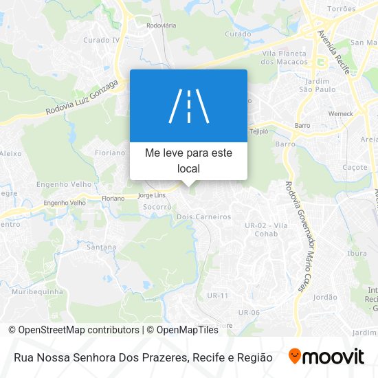 Rua Nossa Senhora Dos Prazeres mapa