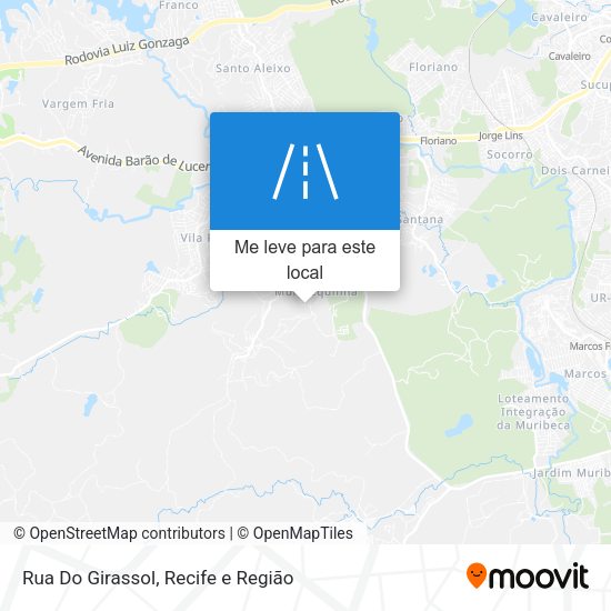 Rua Do Girassol mapa