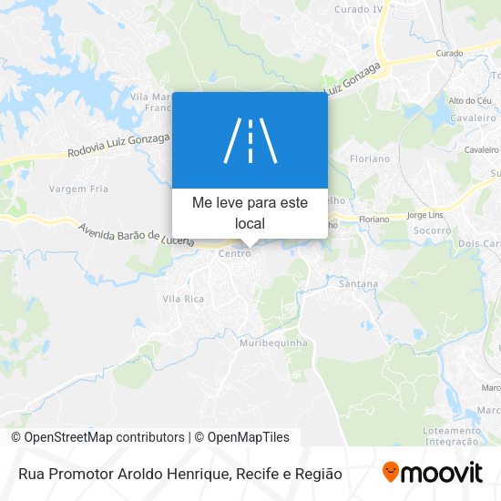 Rua Promotor Aroldo Henrique mapa
