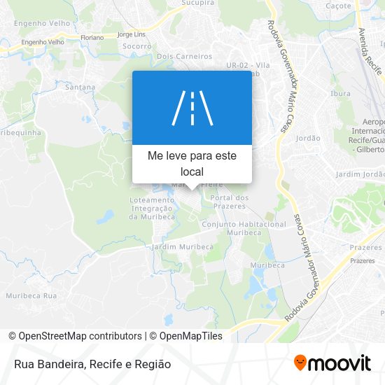 Rua Bandeira mapa