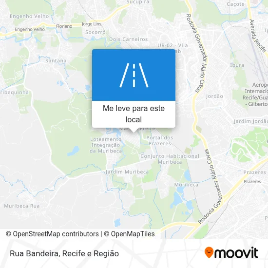Rua Bandeira mapa