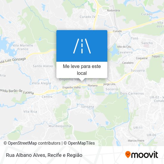 Rua Albano Alves mapa