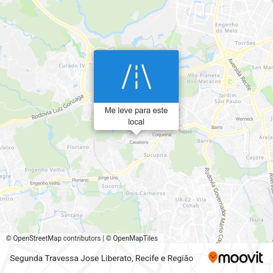 Segunda Travessa Jose Liberato mapa