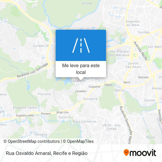 Rua Osvaldo Amaral mapa