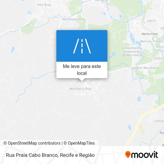 Rua Praia Cabo Branco mapa