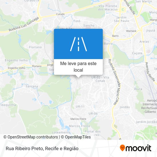 Rua Ribeiro Preto mapa