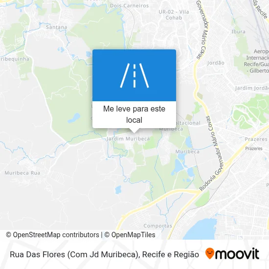 Rua Das Flores (Com Jd Muribeca) mapa