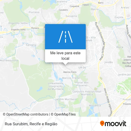 Rua Surubim mapa