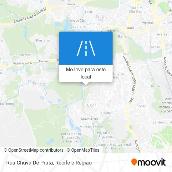 Rua Chuva De Prata mapa