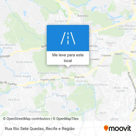 Rua Rio Sete Quedas mapa