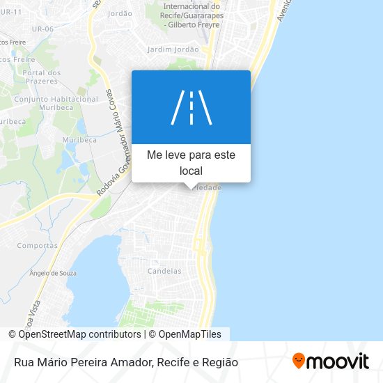 Rua Mário Pereira Amador mapa