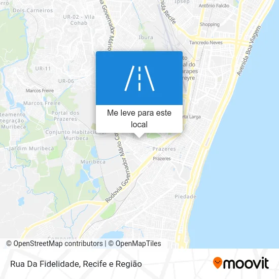 Rua Da Fidelidade mapa
