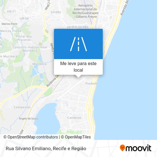 Rua Silvano Emiliano mapa