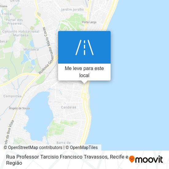 Rua Professor Tarcisio Francisco Travassos mapa