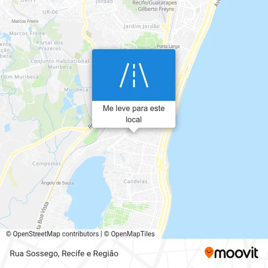 Rua Sossego mapa