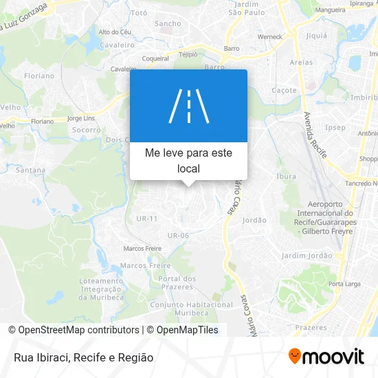 Rua Ibiraci mapa