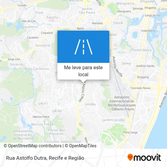 Rua Astolfo Dutra mapa