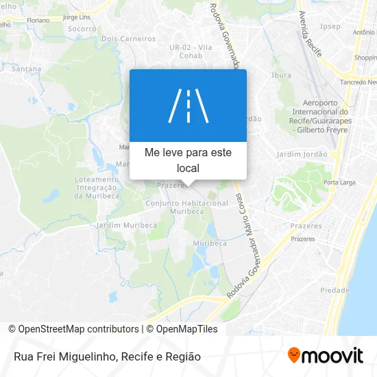 Rua Frei Miguelinho mapa