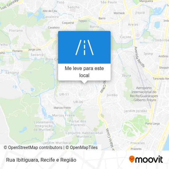 Rua Ibitiguara mapa