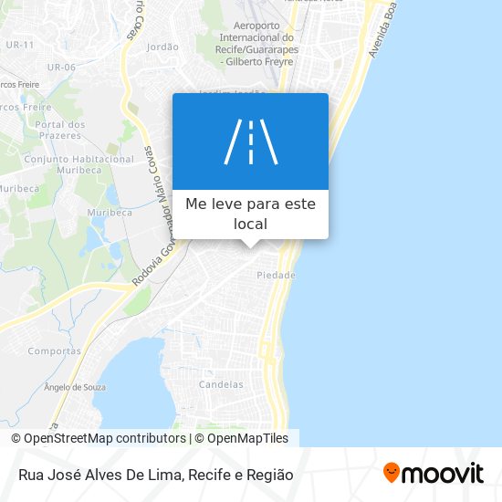 Rua José Alves De Lima mapa