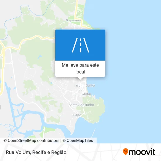 Rua Vc Um mapa