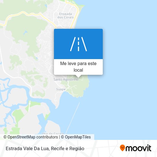 Estrada Vale Da Lua mapa