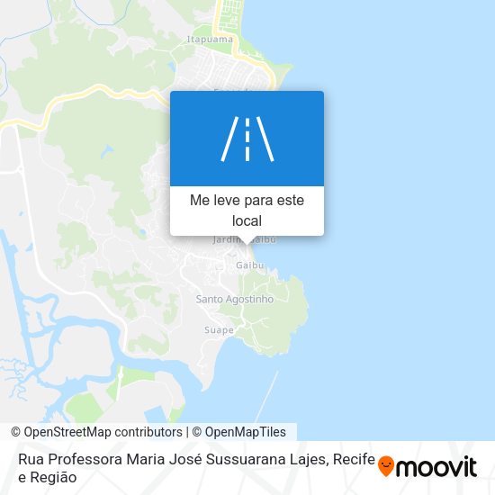 Rua Professora Maria José Sussuarana Lajes mapa