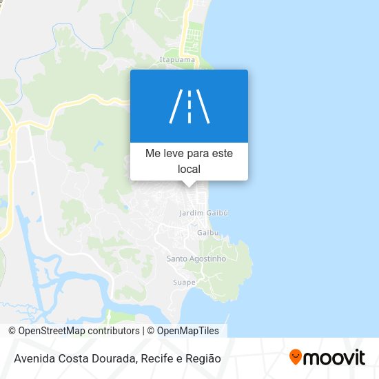 Avenida Costa Dourada mapa