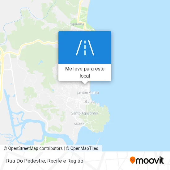 Rua Do Pedestre mapa