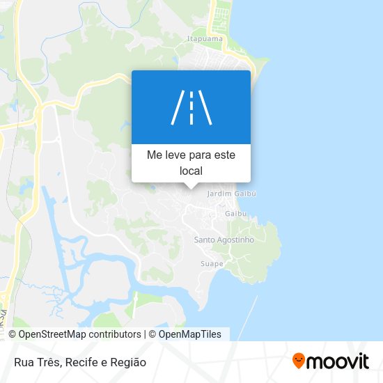 Rua Três mapa